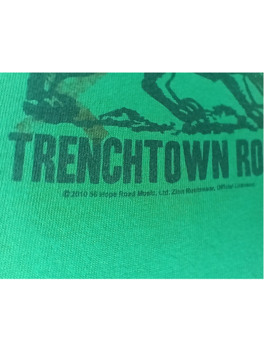 Zion Rootswear Bob Marley Trenchtown Rock Adult XL Band T-shirt Green Reggae - Picture 5 of 10